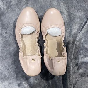 Pink ballet style flats